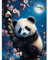 GHHKUD Diamond Painting für Erwachsene, Panda Tiere 5D DIY Diamant Painting Bilder für Erwachsene Anfänger, Diamond Painting Set, Full Drill Diamant Malerei für Haus Dekoration 30x40 cm