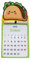 Calendario de Pared, 2025 bonito comida Calendarios, Calendario mesa para escolares infantil amante de la comida (Taco)