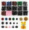 YqsIbth Plastic Safety Eyes and Noses, 560 Pcs Safety Eyes and Noses, Colourful Craft Doll Eyes Safety Eyes Animal Safety Eyes for Toys for Toys Making Knitted Plush(6-10mm)