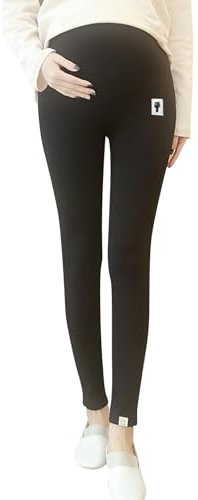 Pantalon Femme Chic Et Elegant Fluide Jeans Femmes grande taille vêtements de maternité ventre pantalon neuvième pantalon enceinte Leggings Pantalon Taille Haute Fluide Femme Chic Fesse (Black, XXXXL)