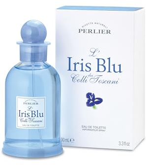 Perlier, Profumo Iris Blu Eau de Toilette 100 ml, Fragranza Floreale con Iris, Eleganza Toscana, Ispirata all’Arte Italiana