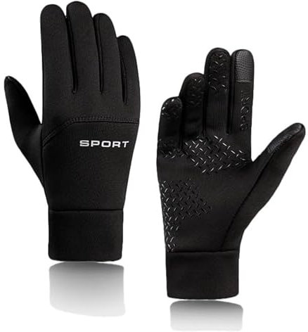 Qosigote Frostsport - Thermohandschuhe Für Jede Kälte - Bergxperten, Asserabweisendes Und Winddichtes Gewebe,Wasserabweisendes und winddichtes Gewebe, Anti-Slip Design (Black,M)