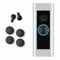 Doorbell Button Replacement, Doorbell Pro Pro2 and Video Doorbell Elite Buttons Replacement, Come with 4Pack Buttons / 2Pack Screws, Repair Split Cracked Broken Button (Black)