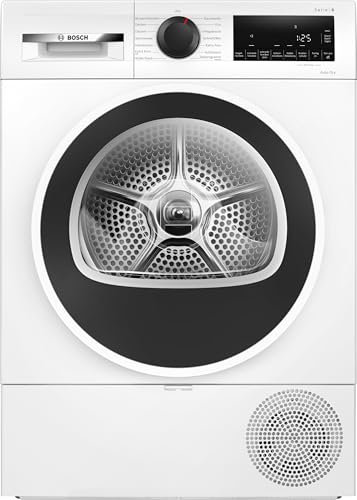 Bosch WQG241001, Serie 6, Wärmepumpentrockner, 9 kg, AutoDry, Quick-40-Trocknen, Nachlegefunktion, Sensitive-Drying-System, Halbe Beladung, Anti Vibration Design, 63 dB, Touch-Control, Zeitvorwahl