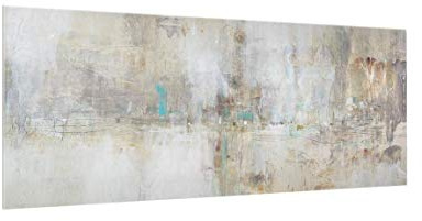 micasia Glas Spritzschutz magnetisch 4 mm starke Küchenrückwand Kunst Glasrückwand - Made in Germany - Abstrakt ESG Wandpaneel grau Küche Herd Magnetwand 3467-M (100x40cm)