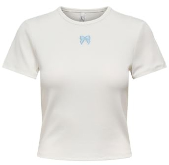 ONLY Onldaniella S/S Rib Top Cs JRS | Enger Schnitt fit, Kurzarm, Basic, Bei max. 30 grad im schongang waschen