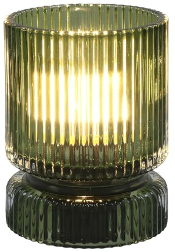 Shudehill Giftware Posh LED Lamp in Ball and Tube Designs - Blue, Gold, Grey, Green and More Colours! (Small Green)
