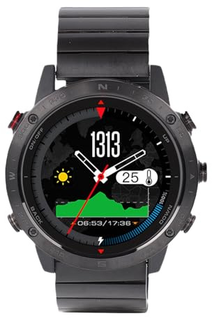 SUNGOOYUE 1,3-Zoll-Smart-Sportuhr, Ti-Legierung, Tauchverfolgung, Wasserdichtes Design für Männer, Fitness und Outdoor-Aktivitäten