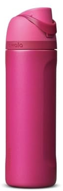 Owala FreeSip Insulated Stainless Steel Water Bottle, Read My Lips, 24oz