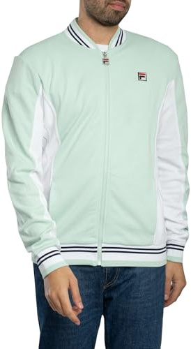 FILA Herren Settanta Baseball Track Jacke, Surf Spray/White/Navy