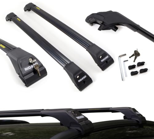 RIDIGO AERO Dachträger für Toyota Corolla 12 XII E21 Touring Sports ab 2021 | Aluminium, 75 kg Tragkraft, geschlossene Dachreling, Schwarz