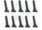 Herb Grinder Pollen Scrapers 1in x .5in - 10 Pack (Black)