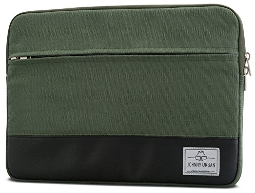 Johnny Urban Custodia MacBook PRO 13/MacBook Air (2018) Sleeve Verde Borsa PC Portatile in Tela per MacBook Air (2018)/PRO 13, delle Molti Altri - 11 11.6 12 Custodia per Notebook Tela di Cotone
