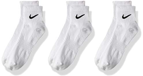 Nike Everyday Cushioned Calzini, Bianco (White/Black), M Uomo