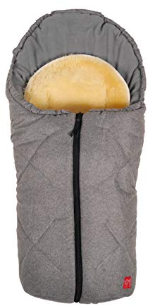 Kaiser 65355324 Babyschalenfußsack Little Sheepy, antracite melange, grau