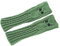 Asudaro Frauen Winter Fausthandschuhe Armstulpen Arm wärmer Stricken Fingerlose Handschuh Langer Handwärmer Stulpen Fäustlinge Halbfingerhandschuhe Handwärmer 25CM