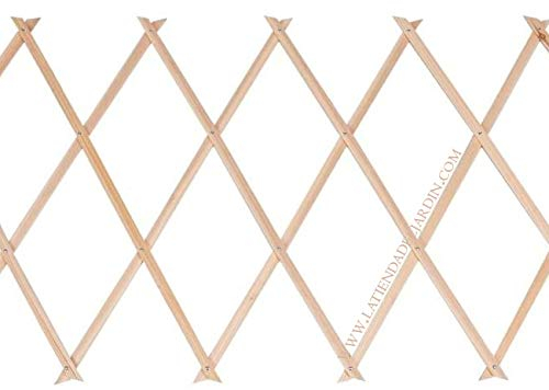 Suinga STECCATO in LEGNO 90 x 180 cm, per giardino e separazione degli ambienti. Siepe artificiale estensibile.