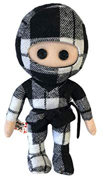 Liontouch Karierter Ninja Plüschtier, Klein | Ternet Ninja für Kinder