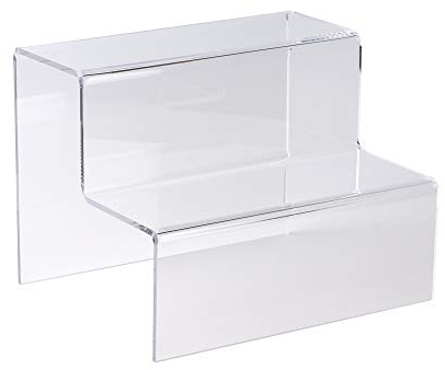 Tuana-Display 2-stufige Dekotreppe · 4 mm Acryl · 220 mm breit, Arylglas, Schaufenster Warenträger, Dekoration