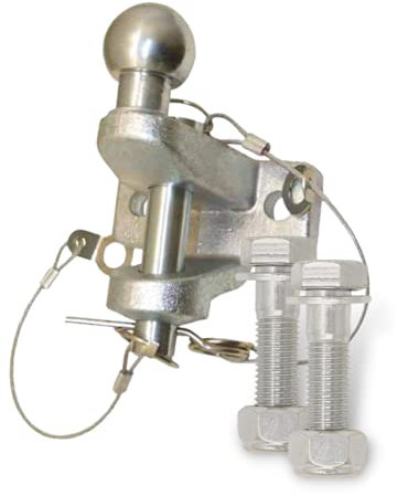 NUTS 'N' BOLTS HEAVY DUTY TOW BALL and PIN TOWING HITCH DUAL COUPLING 3.5TON E11 RATED with fixing bolts