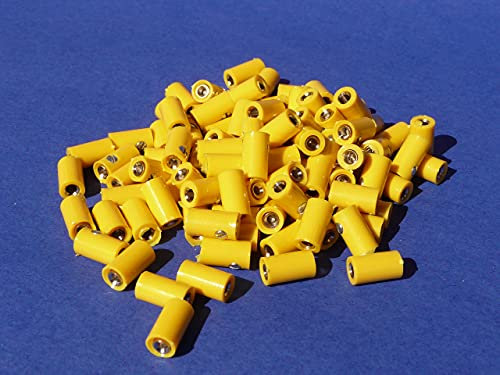 50-STÜCK Modellbahn Kupplung MUFFEN in GELB auch für Märklin