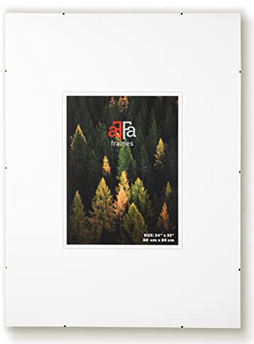 aFFa frames Rahmenloser Bilderhalter mit Clips für Fotos und Poster, the frame, Posterrahmen, Plexiglas, HDF, bilderrahmen 61x91,5 cm