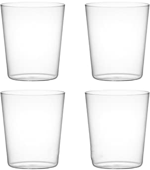 QINGGANGLING999 Verre A Eau 4 Pcs Boire des Lunettes 380ml Whisky Verre Verres Verres Verres Cocktail Idéal for Les Restaurants, Les Bars, Les fêtes Gobelets à Eau