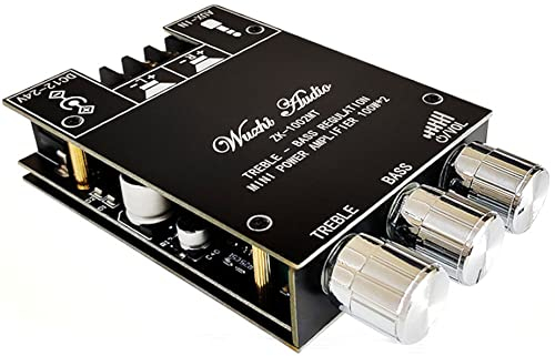 WANGCL Bluetooth Amplifier Board HiFi Stereo 2.0 TPA3116D2 2x100W Audio Amplifier Module Bass and Treble Control Digital Power Amplifier Circuit Blue Tooth 5.0 Dual Channel AMP