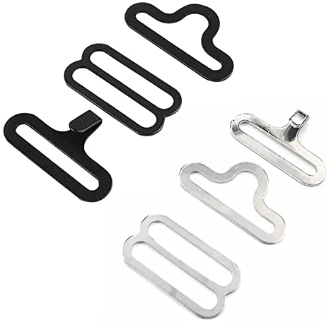 GHEART Fliege Clip, Fliege Verschluss, Fliege Hardware Clip Set, Verstellbare Metall Fliege Hardware Krawatte Clip Haken Verschluss Krawattengurt, für Krawatte Gurt Fliege, 20 Sätze