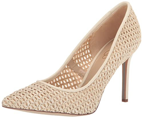 Sam Edelman Damen Hazel Pumps, Elfenbeinfarbener Bast, 40 EU