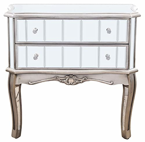 Vic529 Palazzo Commode miroir en verre 75 cm Commode à linge vintage