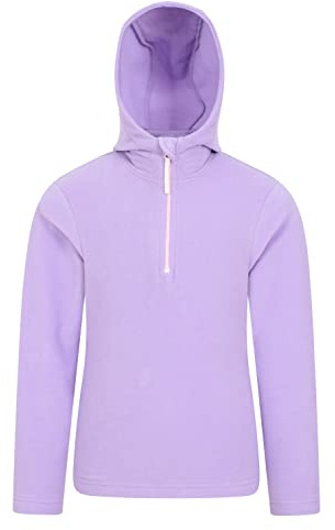 Mountain Warehouse Camber Kids Microfleece Hoodie - Breathable, Lightweight, Anti-Pill & Quick Dry Pullover for Boys & Girls - For Spring Summer & Walking