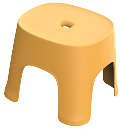 Levemolo 1stück Multifunktionaler Kunststoff-hocker Rutschfester Kleiner Hocker Für Erwachsene Für Bad Küche Und Zuhause Ahorn-gelb