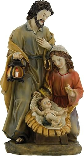 FADEDA Krippenblock barock, farbig/Höhe:13 cm/handbemalt/detailgetreue Krippen Figuren - Weihnachten Tisch Dekoration Krippe Zubehör
