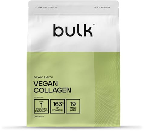 Bulk Veganes Kollagenpulver, gemischte Beeren, 250 g, Verpackung Kann Variieren
