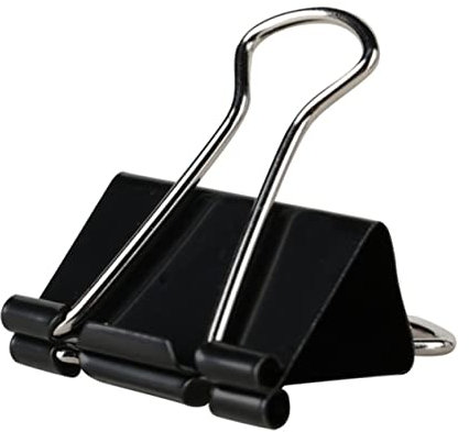 Fermagli per Raccoglitori da 50 Mm Pezzi Neri con Design a Coda di Rondine per Scuola Ufficio E Hobby