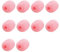 Bamberg 10 Pack Lapel Headset Microphone Windscreen, Microphone Sponge Foam Cover Mini Size Lavalier Microphone Windscreen Pink