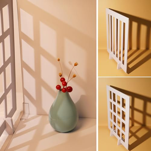 Yoocheese Foto-Requisiten: Lebensmittel-, Schmuck-, Make-up- und kleine Produkte, Flache Fotoshooting-Hintergründe, 2 Licht- und Schattenbretter für Tischprodukte, Phogographie (30,5 x 29,2 cm)