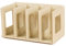 Lawnrden Holz -CD -Rack 4 -Abschnitte DVD -Buchspeicherregal Multifunktional DIY Organizer Stand for Office