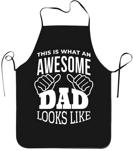 DEZP 1 Pcs Geschenke Für Papa Zum Geburtstag Grillschürze Papa Best Daddy Gifts Schürze Vatertag Personalisierte Schürze Für Männer Damen Grillschürze