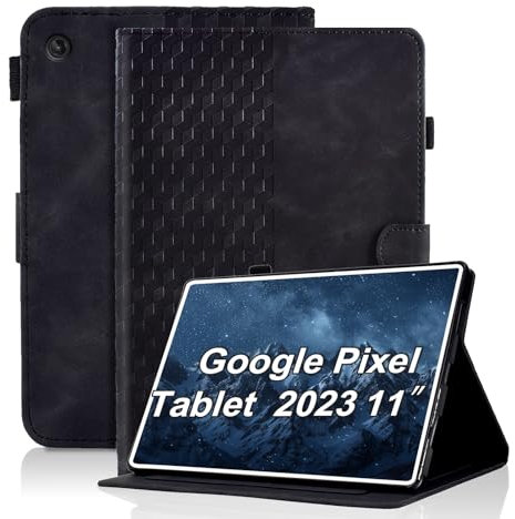 Varohix Schutzhülle für Pixel Tablet, magnetisch, PU-Leder, Folio, verstellbarer Ständer, faltbar, Kartenhalter, Multi-Winkel,