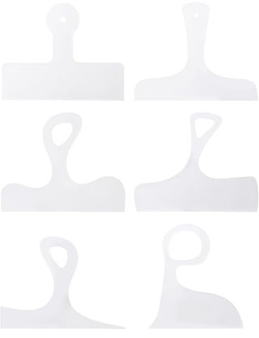 Pumwoy 6 Pcs Charcuterie Board Handle Template Acrylic Clear, Cutting Board Template Router Templates for Woodworking, Tracing Stencils Guide Tools for Woodworking Kitchen Tools