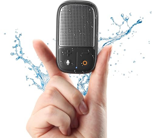SUPERONE Altoparlante Bluetooth indossabile, altoparlante portatile a clip impermeabile IPX7, microfono integrato e assistente vocale, accoppiamento TWS, 18 ore di gioco, mini altoparlante a mani