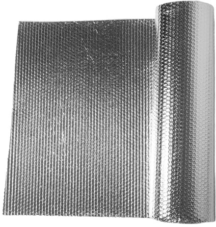 jojofuny Thermal Insulation Film Radiator Heat Reflective Foil Aluminum Bubble Foil Garage Insulation Kit