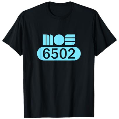 MOS 6502 CPU Retro Programmer Coder Prozessor Old School T-Shirt