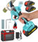 Sécateur Électrique Sans Fil 1000W, 4000mAh 35MM Secateur Electrique avec Écran, 2 Réglages Cisailles Électriques avec 2 Batteries de 2,0 Ah, Sécateur pour Jardinage, Arbres Fruitiers, Vignobles