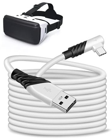 Link Cable 3M/9.84FT Compatible with Oculus/Meta Quest 2/3/Pro/Pico 4 Long Cable for PC/Steam VR Games 60W Fast Charging VR Headset Cable USB 3.2 A to Type-C 5Gbps High Speed PC Data Transfer Cord