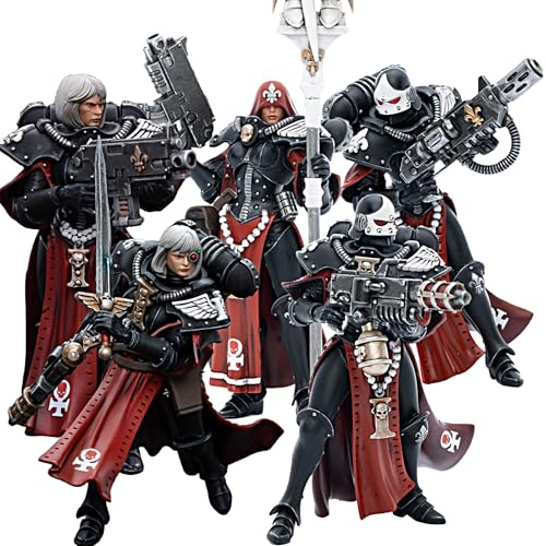 JOYTOY Warhammer 40k 1/18 Action Figure Adepta Sororitas Battle Sister Set of 5 Figures 4.21inch Collectible Gifts,Toys for Kids 15+ and Adults Pre-Order