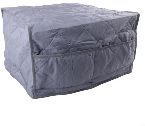 Kitchens Made Neater Microwave and Oven Cover with Built In Storage Bag for Small Items (Gray)