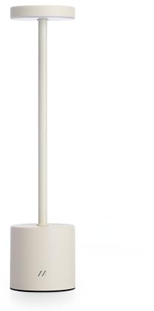 Muitomas, UpDown Tischlampe, kabellos und wiederaufladbar mit USB-C-Anschluss, verschiedene Lichtfarben, Autonomie 15 Stunden, Farbe Weiß